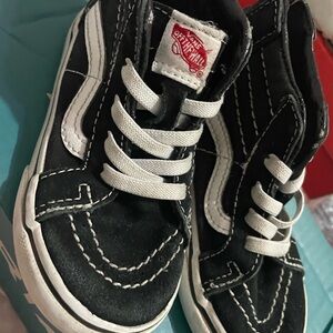 Vans Kids Black High-Top Sneakers